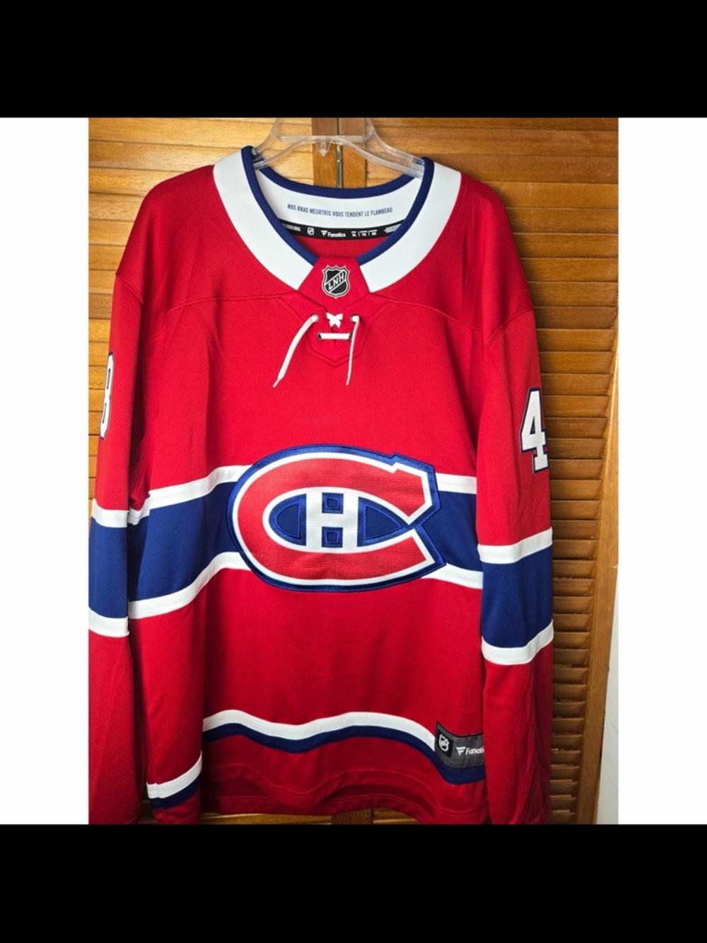Fanatics Montreal Canadiens Hutson Breakaway Home Jersey Mens XL